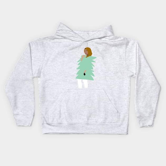 Mary Cosby Christmas Tree Dress Kids Hoodie by SomethingArtsyFartsy